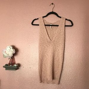 Free People🌸 beach soft mesh tank